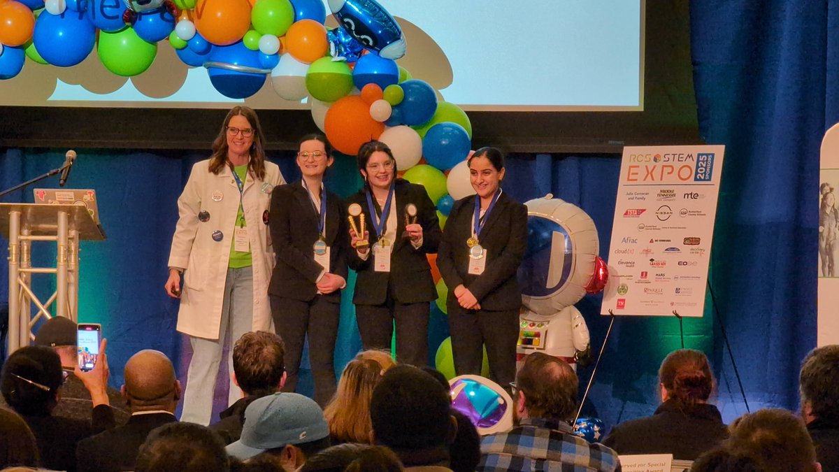 So proud of my <a href="/SCMFalcons/">Stewarts Creek MS</a> STEM students our best year yet @RCSStem Expo!

•1st &amp; 2nd in Agricultural STEM
•1st &amp; 2nd in Technology STEM
•MGS Labs Award of Excellence
•1st Best in Show

Students took home half of the best in category awards! @RucoSchool