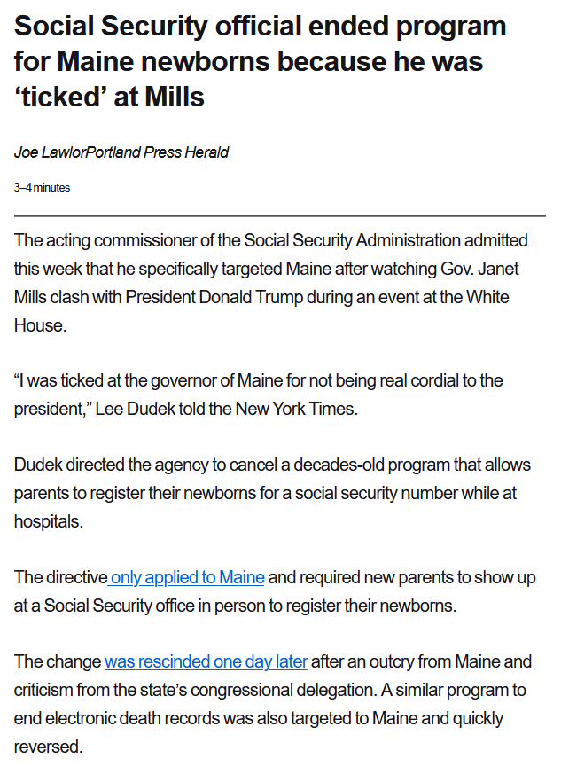 It's bad news that Trump has managed to staff even basic workaday parts of the federal government with people as petty and bereft of any sense of public duty as he is.
