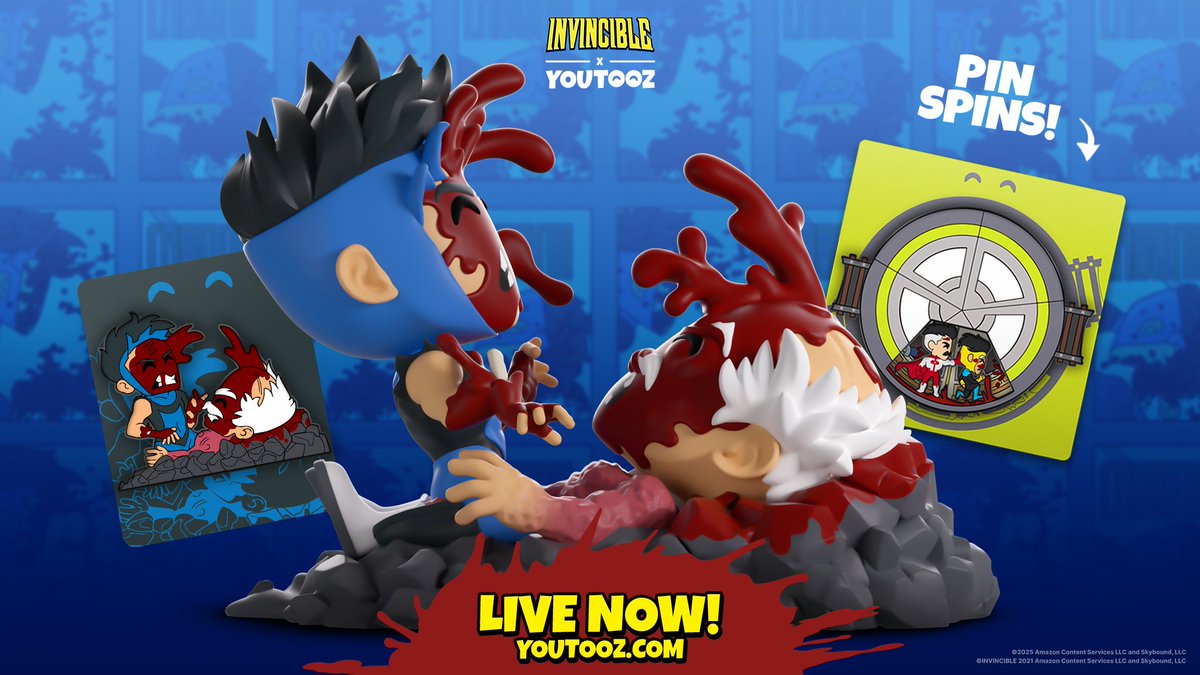 the INVINCIBLE collection is out now 🚨
youtooz.com/collections/in…

congrats to the giveaway winners below, pls dm us 🩸
<a href="/realwifeofdina/">milk</a> <a href="/HoodBakugo/">HoodBakugo</a> <a href="/lIlCHIC0II/">lIlCHICOII</a>