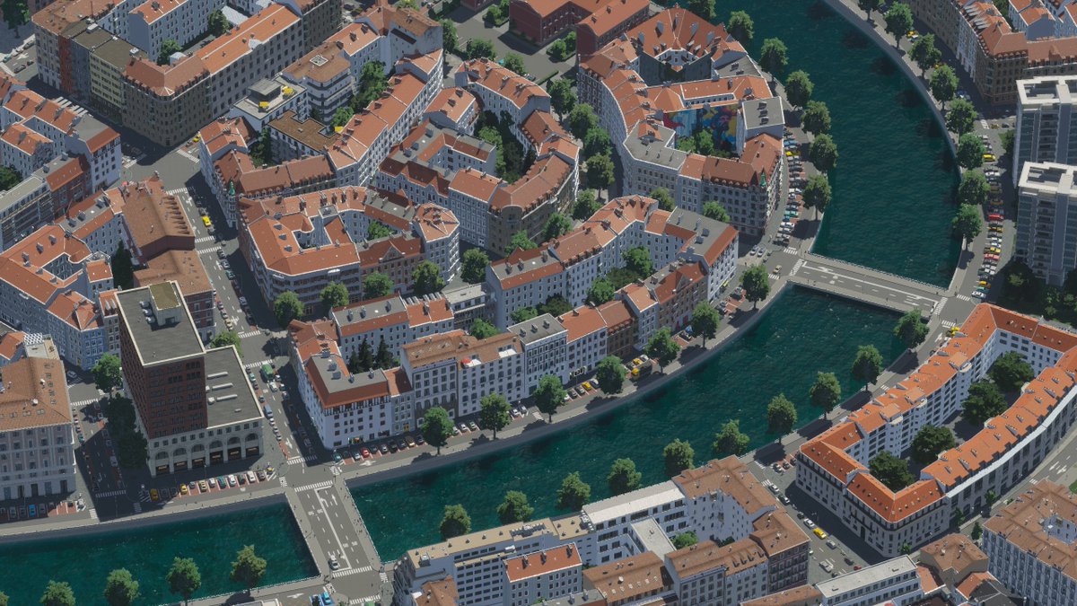 Finally, the river surroundings have received a makeover and our city is greener than ever! <a href="/CitiesSkylines/">Cities: Skylines</a> <a href="/ColossalOrder/">Colossal Order</a> #CitiesSkylines2