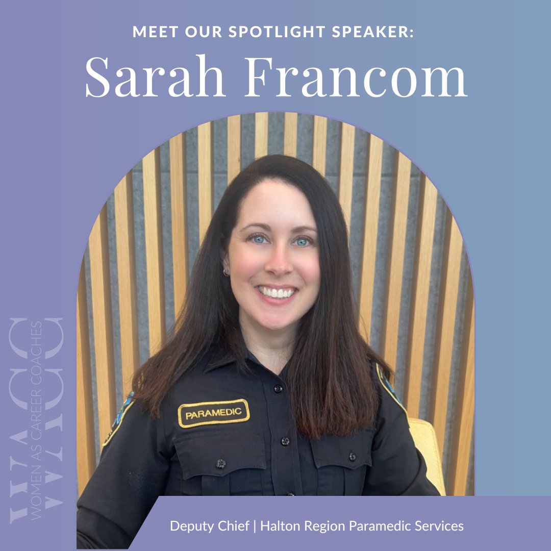 ✨Meet our Spotlight Speaker! From frontline paramedic to Deputy Chief of <a href="/RegionofHalton/">Halton Region</a> Paramedic Services, Sarah Francom leads the way in paramedicine, mentorship &amp; women in leadership! 💜
Hear her inspiring journey at #WACC2025 April 2. Register here: hubs.li/Q03dn6C-0