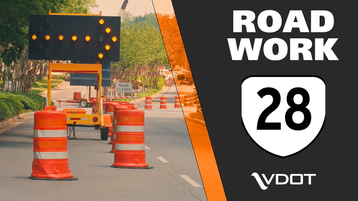 🚧Traffic Alert - #Centreville/#Yorkshire: From 3/31 to 4/24, Rt 28 will have lane closures (SB the first two weeks, then NB the last two weeks) at the #Fairfax/#PrinceWilliam line Mondays-Thursdays for repairs to the Bull Run bridge. #VaTraffic 

More: bit.ly/42pjLXd