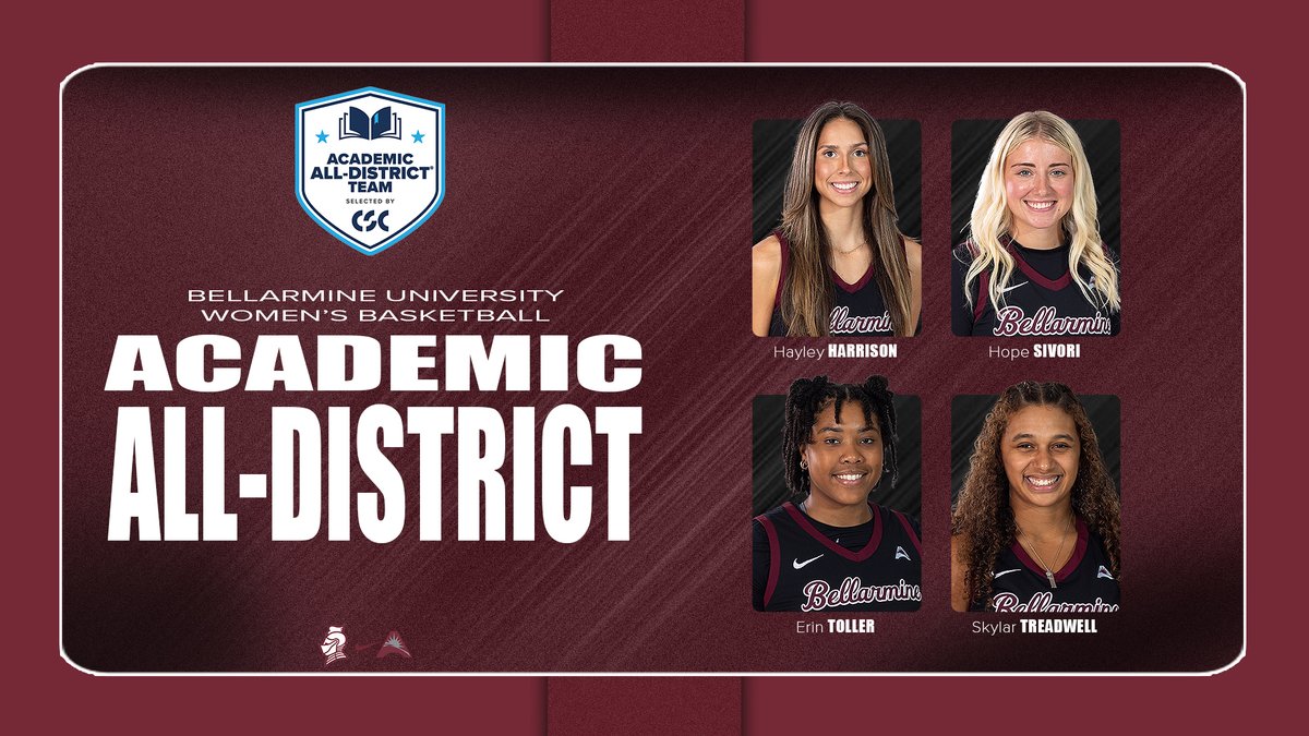Bellarmine Athletics (@buknights) on Twitter photo AWARDS | <a href="/BUKnightsWBB/">Bellarmine Women's Basketball</a> quartet garners <a href="/CollSportsComm/">College Sports Communicators</a> Academic All-District laurels.
📰 athletics.bellarmine.edu/news/2025/3/25…
🏀 ➡️ ⭐️ ➡️ 📕 ➡️ ⭐️ AWARDS | <a href="/BUKnightsWBB/">Bellarmine Women's Basketball</a> quartet garners <a href="/CollSportsComm/">College Sports Communicators</a> Academic All-District laurels.
📰 athletics.bellarmine.edu/news/2025/3/25…
🏀 ➡️ ⭐️ ➡️ 📕 ➡️ ⭐️