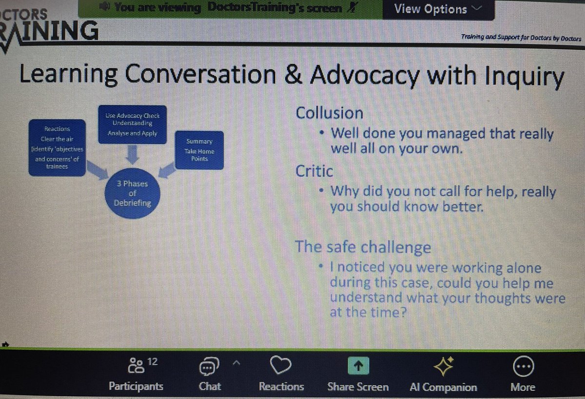 Good session today from <a href="/Doctorstra1n1ng/">Doctors Training</a> on trainees requiring additional support. Facilitated very well by Dr James McFetrich. Lots of interaction and discussion amongst fellow supervisor colleagues.