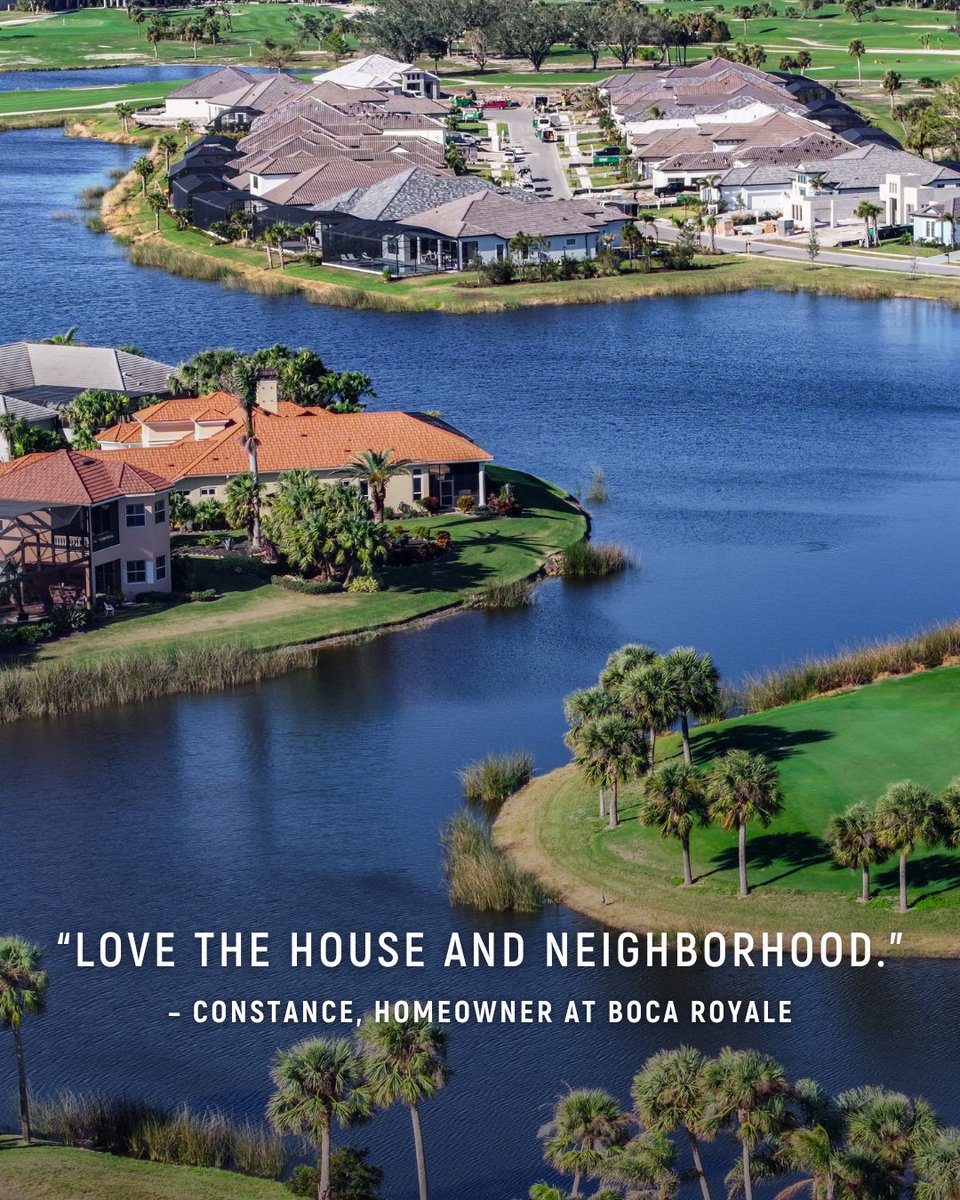 Home sweet Boca Royale! 🏡

We love hearing from happy homeowners like Constance. From stunning homes to incredible amenities, discover why residents are proud to call Boca Royale home. Learn more at nealcommunities.social/bocaroyale