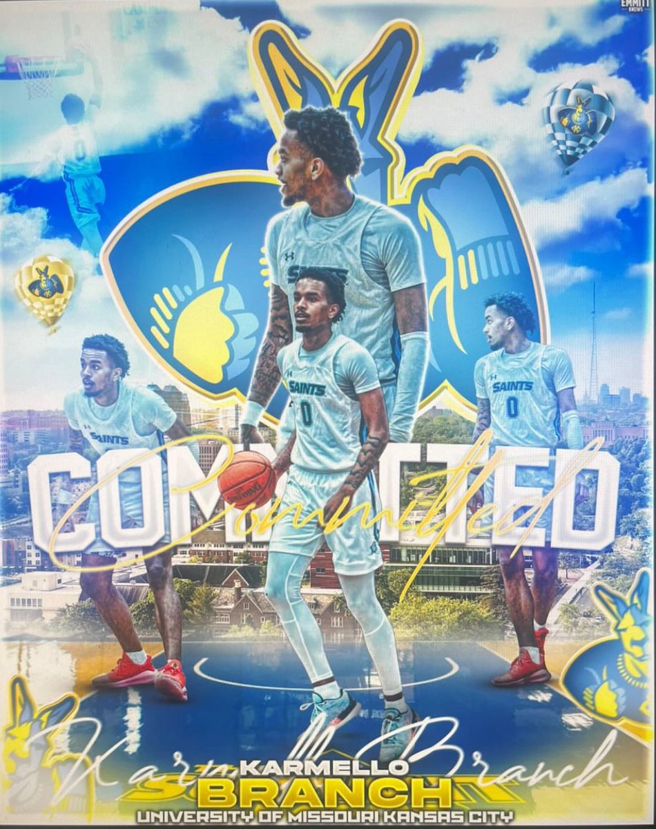Coach Bianchi (@coach_bianchi) on Twitter photo Alot of people counted Karmello out! So proud of you man! UMKC (<a href="/KCRoosMBB/">Kansas City Men's Basketball</a>) got a special person on and off the court! Congrats <a href="/BranchKarmello/">karmello branch</a>!
<a href="/VerbalCommits/">Verbal Commits</a> <a href="/SFsaintsMBB/">Santa Fe Saints Men’s Basketball</a> <a href="/John_Ritzdorf/">John Ritzdorf</a> <a href="/coach_esposito/">Coach Joe Esposito</a> <a href="/MarvinMenzies/">Coach Marvin Menzies</a> <a href="/JucoRecruiting/">JucoRecruiting.com</a> <a href="/HoopExchange/">Scott Golden</a> <a href="/BradWinton/">Brad Winton</a> Alot of people counted Karmello out! So proud of you man! UMKC (<a href="/KCRoosMBB/">Kansas City Men's Basketball</a>) got a special person on and off the court! Congrats <a href="/BranchKarmello/">karmello branch</a>!
<a href="/VerbalCommits/">Verbal Commits</a> <a href="/SFsaintsMBB/">Santa Fe Saints Men’s Basketball</a> <a href="/John_Ritzdorf/">John Ritzdorf</a> <a href="/coach_esposito/">Coach Joe Esposito</a> <a href="/MarvinMenzies/">Coach Marvin Menzies</a> <a href="/JucoRecruiting/">JucoRecruiting.com</a> <a href="/HoopExchange/">Scott Golden</a> <a href="/BradWinton/">Brad Winton</a>
