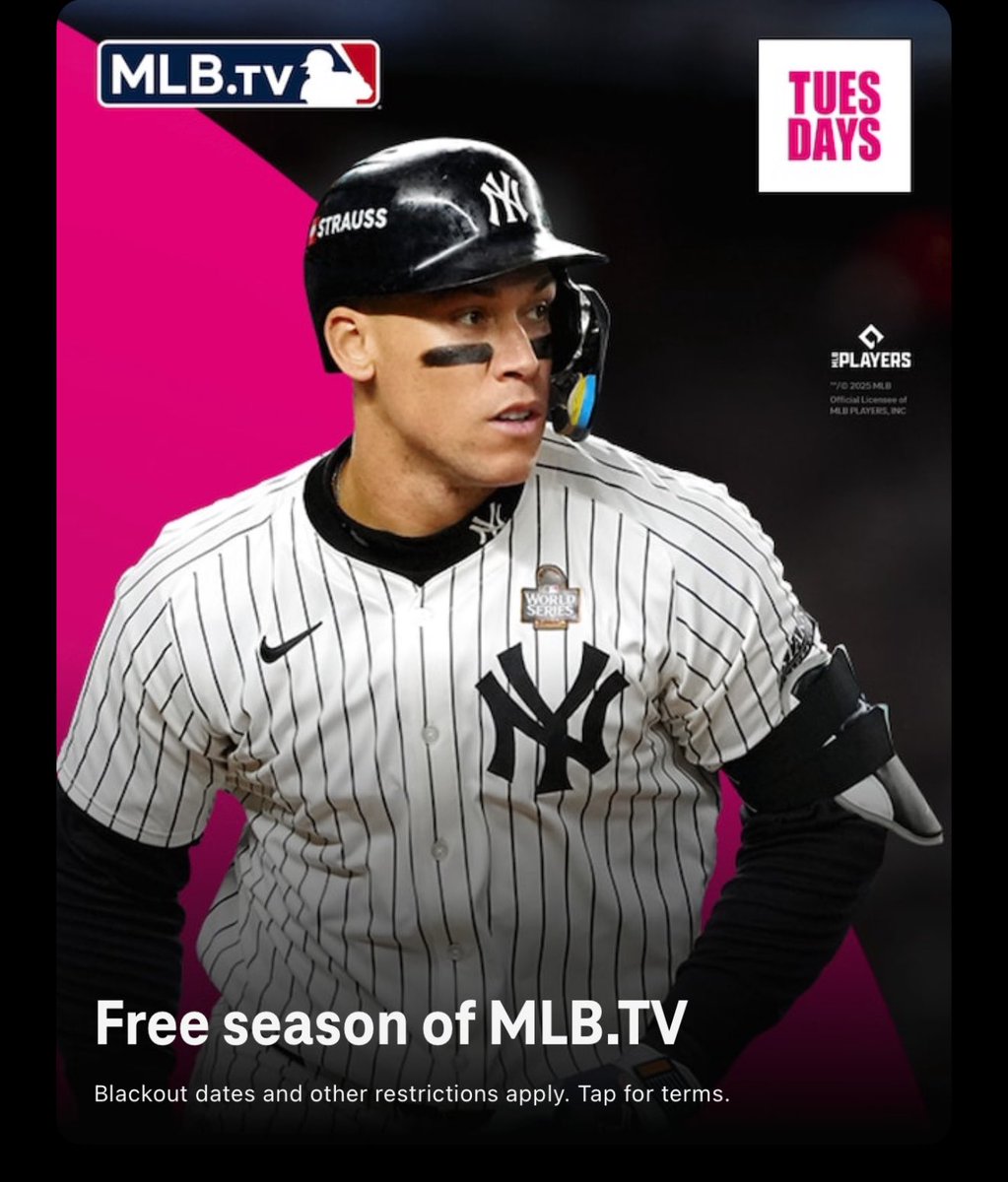 RickyLafon's tweet photo. Thanks @TMobile @MikeSievert for @MLBTV  again this year! https://t.co/QyxabO1IIi