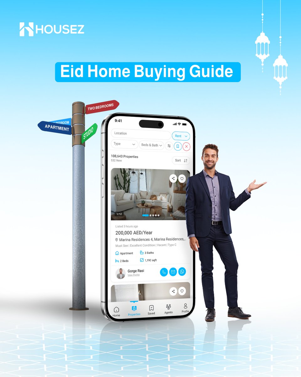 housezAE's tweet image. ✨🏠 Looking to buy a home before Eid?
Here’s what you need to know to make a smart decision🌟🔎

#Housez #Ramadan #SmartPropertySearch #HousezApp #FindYourDreamHome #PropertyInUAE