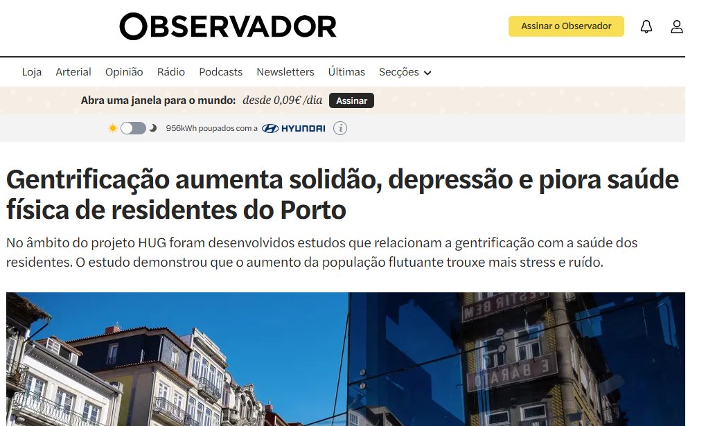 HUG Project (PTDC/GES-OUT/1662/2020) tweet media