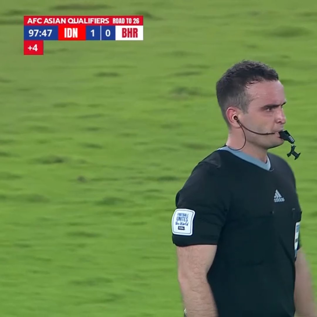 <a href="/idextratime/">Extra Time Indonesia</a> Keknya wasit dah cape, Bahrain ga buruan cetak gol, ditiup deh 🤣