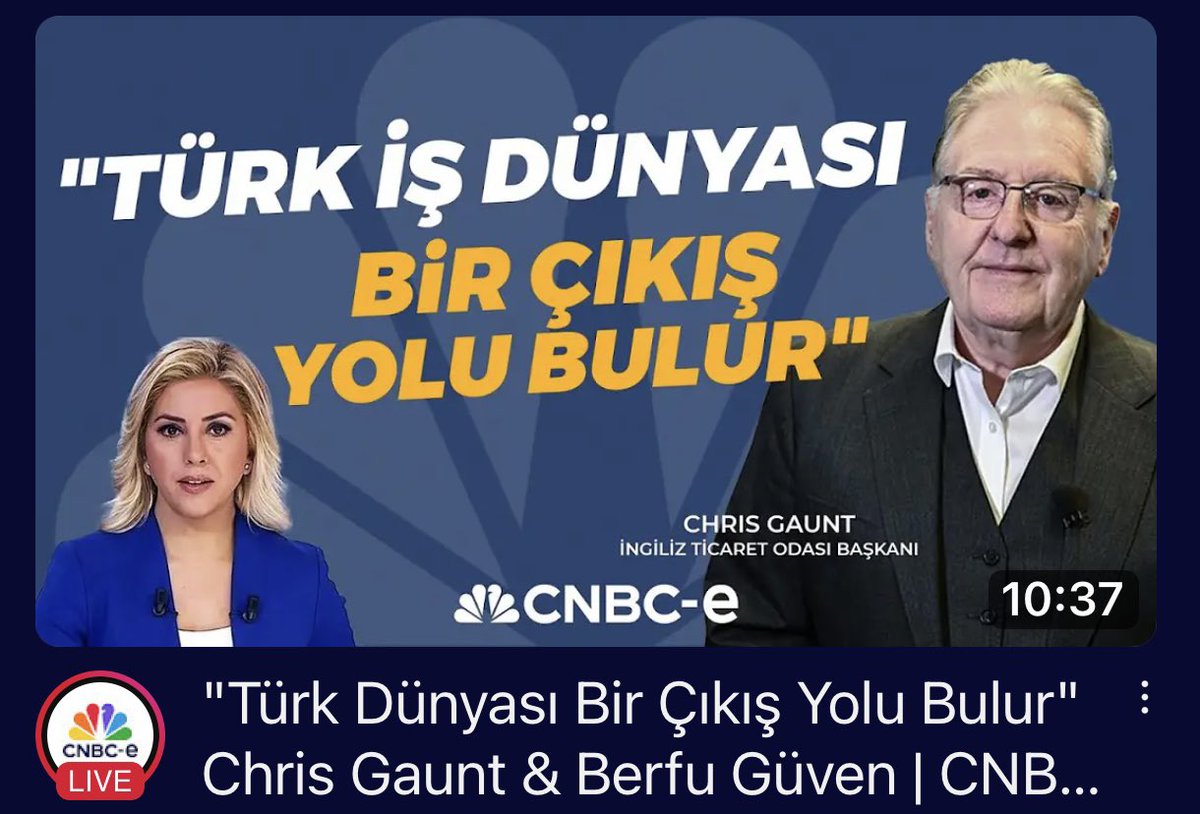 📌 “Türk iş dünyası bir çıkış yolu bulur”

☝🏻dedi  Türkiye’de İngiltere Ticaret Odası (BCCT) Başkanı Chris Gaunt CNBC-e’ye.

📌  “Türk iş dünyası çok güçlü ve son derece dayanıklı . Karşılaşılan her türlü zorluğa rağmen Türk iş dünyası bir çıkış yolu bulur. Ve bunun yine böyle