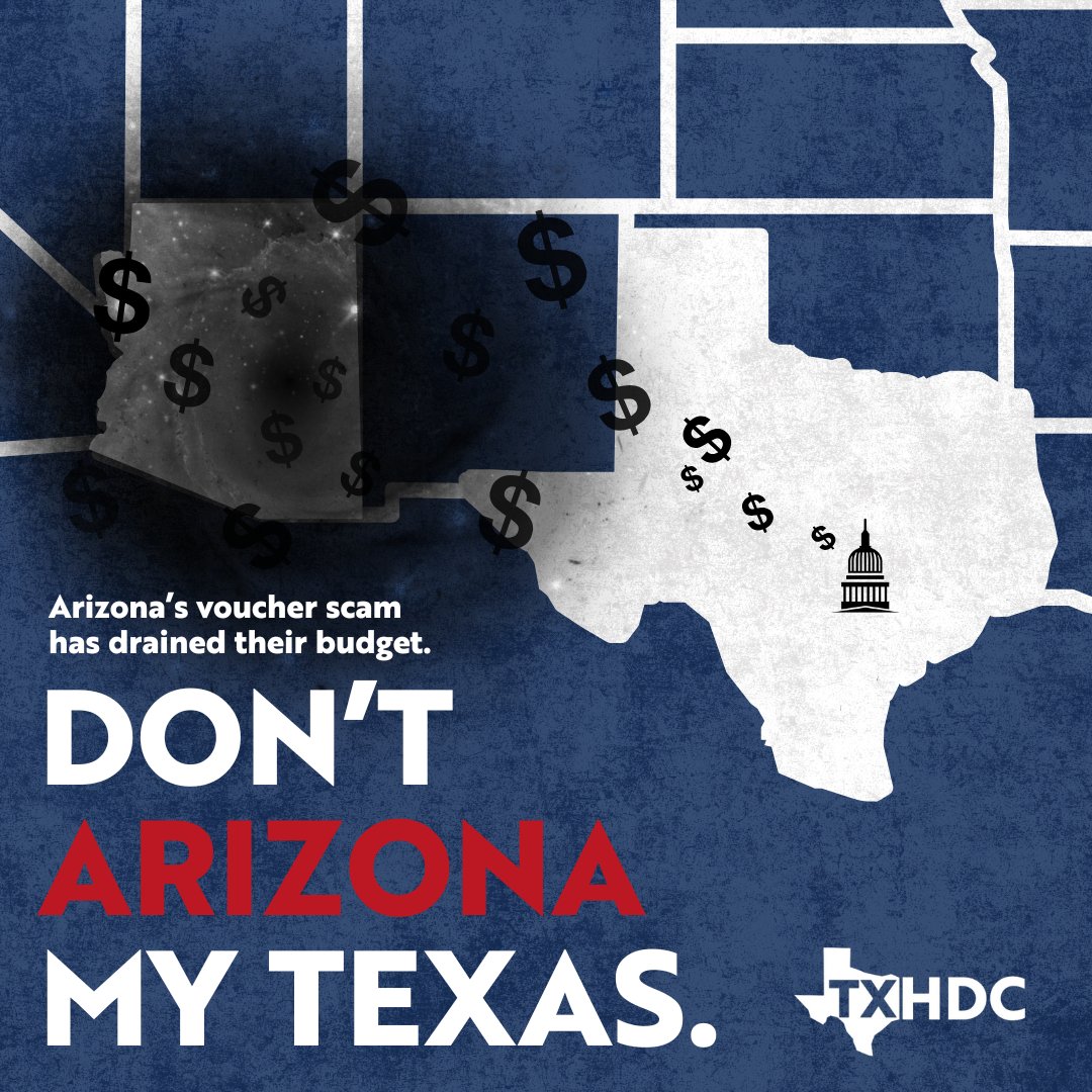 Texas Gov Greg Abbott is bringing former Arizona Gov Doug Ducey to Austin today to push his #VoucherScam.

Arizona’s voucher program is a budget-busting, school-starving disaster that Abbott wants to replicate here.

Morally Bankrupt 👉 Financially Bankrupt

#txed #txlege