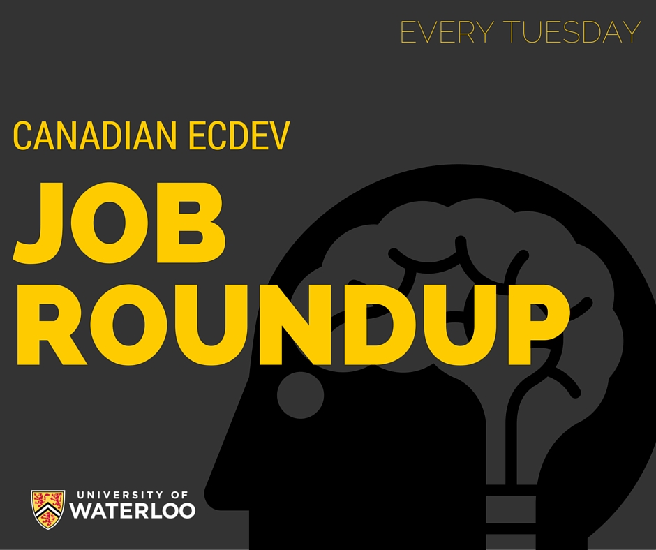 UWecdev's tweet photo. Swing by our Linkedin group page and find a list of Canadian #ecdev jobs for this week! https://t.co/CTkm6w79cQ https://t.co/2A0qtCASAI