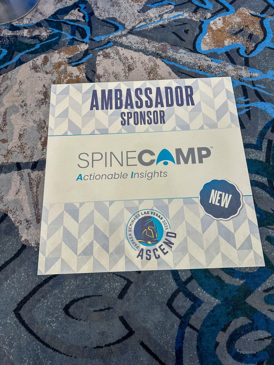 SpineCAMP's tweet photo. We thoroughly enjoyed meeting everyone at our booth during Parker Seminars in Las Vegas! https://t.co/xotpaNma49