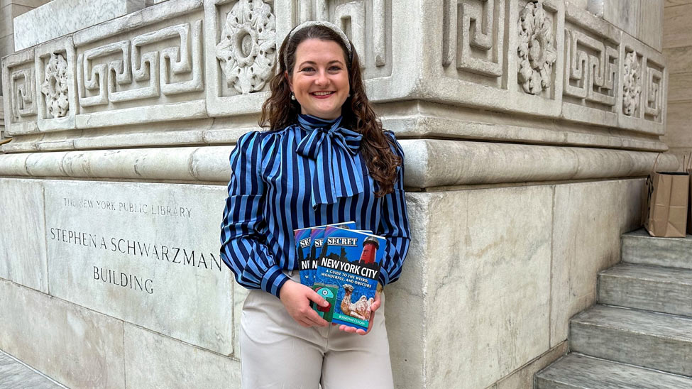 #PaceU professor and journalist Rossilynne Culgan, the author of a new book chronicling some of New York City's finest hidden gems, discusses how she incorporates her zeal for experiencing NYC into the classroom. brnw.ch/21wRz2E