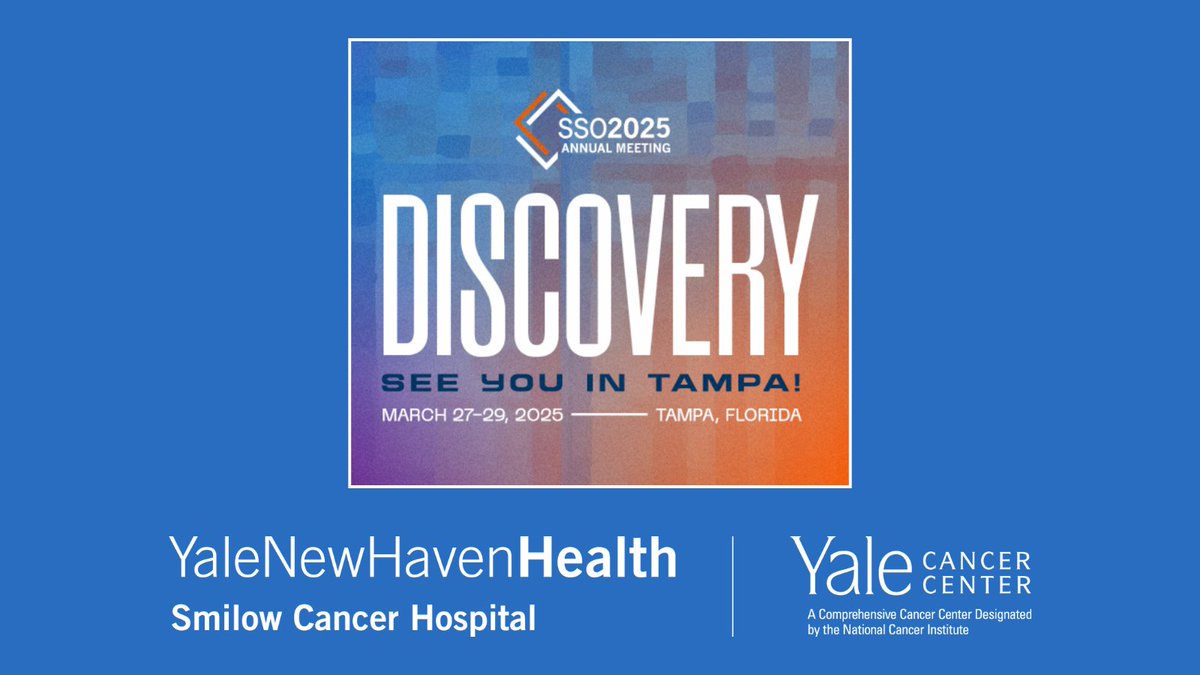 Yale Cancer Center (@yalecancer) on Twitter photo We're attending the <a href="/SocSurgOnc/">Society of Surgical Oncology</a> Annual Meeting this week in Florida! Surgeons + trainees from <a href="/SmilowCancer/">Smilow Cancer Hospital</a> will be sharing presentations, and we look forward to seeing our colleagues in surgical oncology. #SSO25
➡️ yalecancercenter.org/news-article/y…
<a href="/YaleMed/">Yale School of Medicine</a> <a href="/YNHH/">Yale New Haven Hosp</a> <a href="/YaleSurgery/">Yale Surgery</a> We're attending the <a href="/SocSurgOnc/">Society of Surgical Oncology</a> Annual Meeting this week in Florida! Surgeons + trainees from <a href="/SmilowCancer/">Smilow Cancer Hospital</a> will be sharing presentations, and we look forward to seeing our colleagues in surgical oncology. #SSO25
➡️ yalecancercenter.org/news-article/y…
<a href="/YaleMed/">Yale School of Medicine</a> <a href="/YNHH/">Yale New Haven Hosp</a> <a href="/YaleSurgery/">Yale Surgery</a>