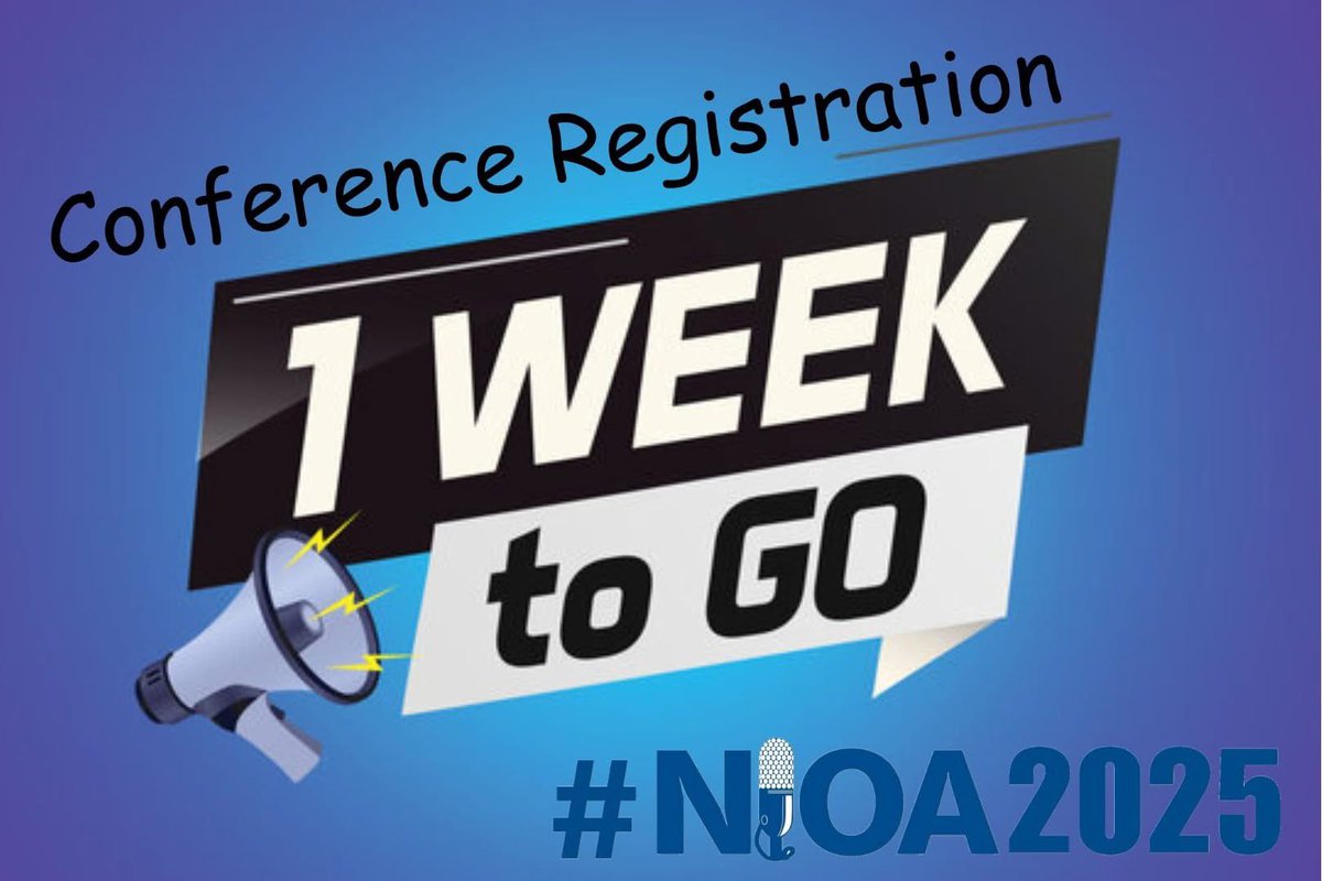 Have we mentioned that #NIOA2025 Conference Registration opens up on April 1st and that our conference logo will be revealed this week? Make sure your membership is up-to-date prior to next week to secure your spot. 
#NIOA