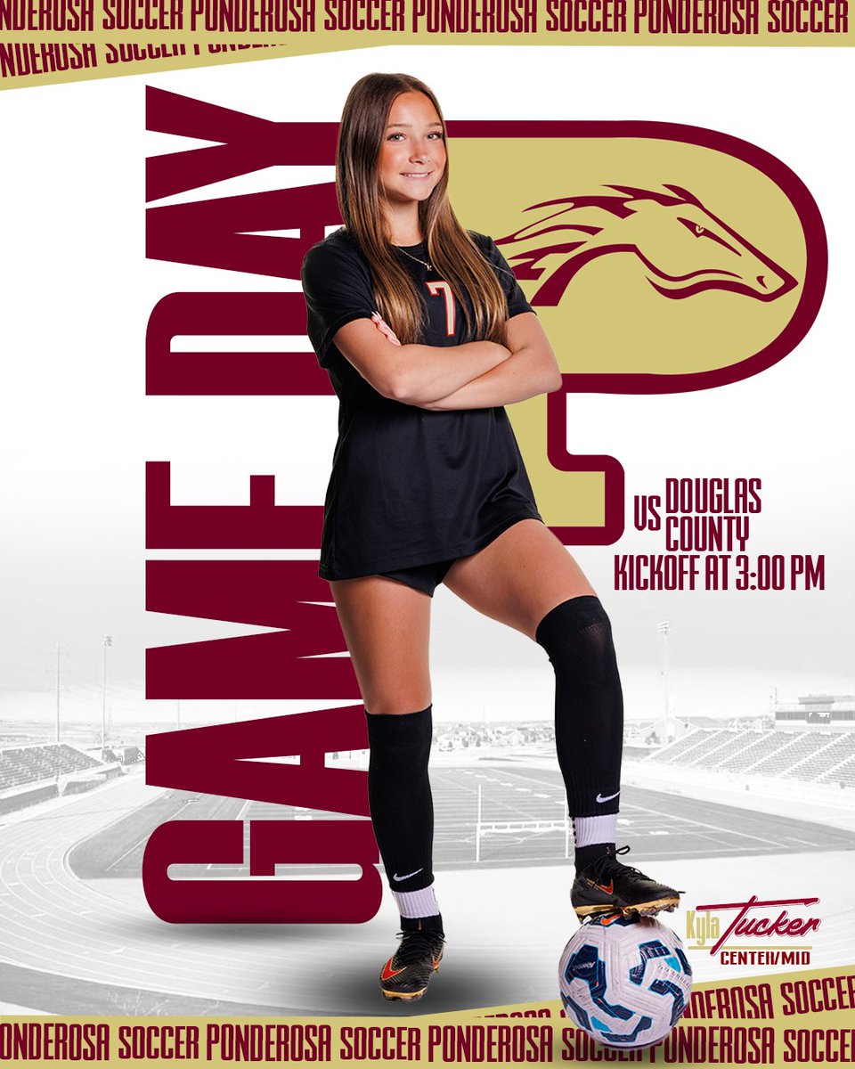 Ponderosa High School Athletic Department (@phsmustangsath) on Twitter photo 🚨⚽️GameDay!!!⚽️🚨
🆚Douglas County
⏰ Varsity: 3:00pm
📍Echo Park
📺nfhsnetwork.com/events/pondero…
#wearepondo <a href="/phsmustangs/">Ponderosa Mustangs</a> <a href="/PondoStangGang/">Pondo Stang Gang</a> @ponderosagirlssoccer 🚨⚽️GameDay!!!⚽️🚨
🆚Douglas County
⏰ Varsity: 3:00pm
📍Echo Park
📺nfhsnetwork.com/events/pondero…
#wearepondo <a href="/phsmustangs/">Ponderosa Mustangs</a> <a href="/PondoStangGang/">Pondo Stang Gang</a> @ponderosagirlssoccer