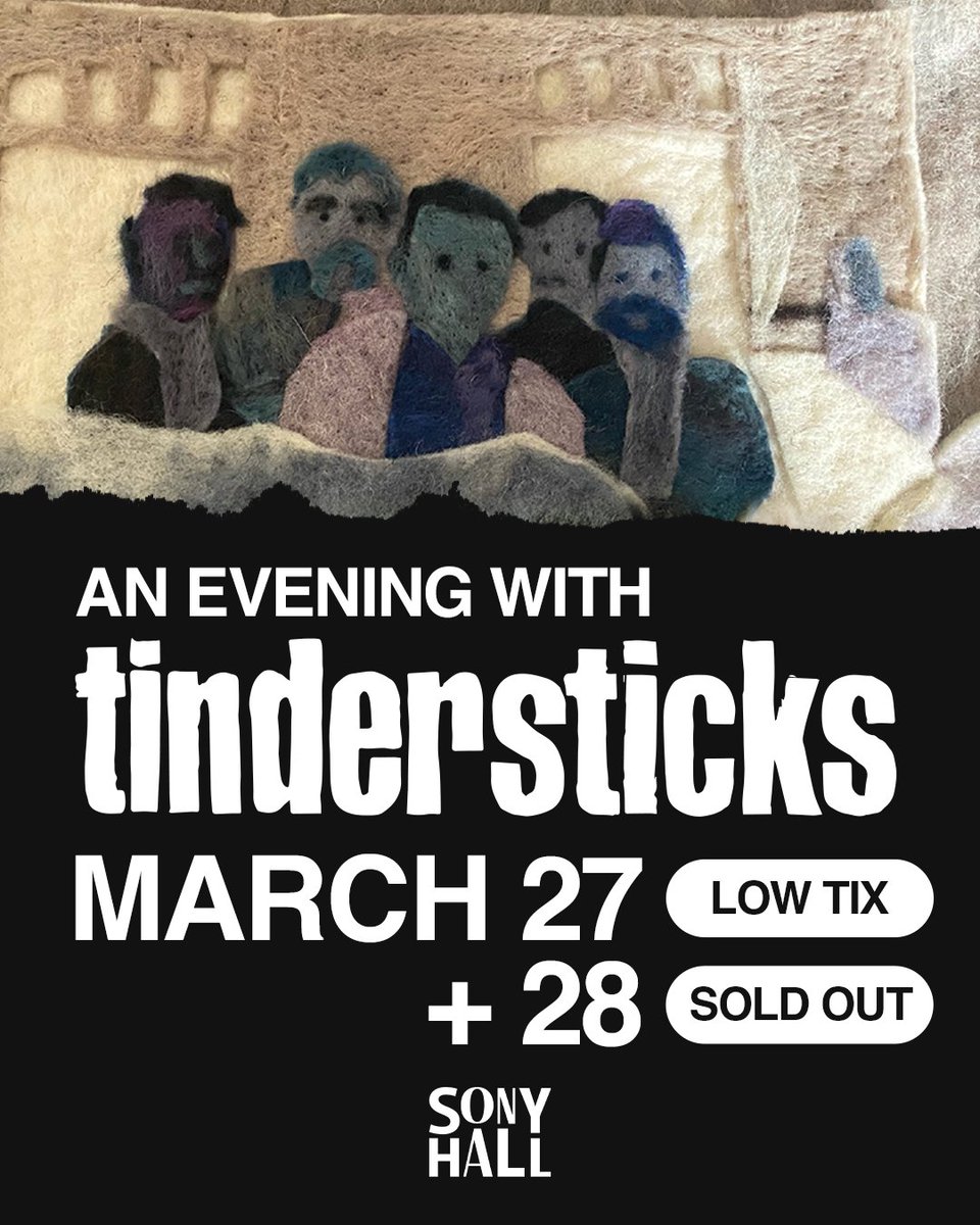 New York - Thursday’s almost gone, and Friday is sold out!  <a href="/SonyHall/">Sony Hall</a> ticketweb.com/event/tinderst… via <a href="/TicketWeb/">TicketWeb US</a>