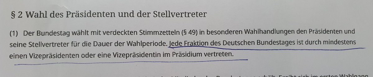 Kleiner Blick in die aktuelle Geschäftsordnung. #Bundestag