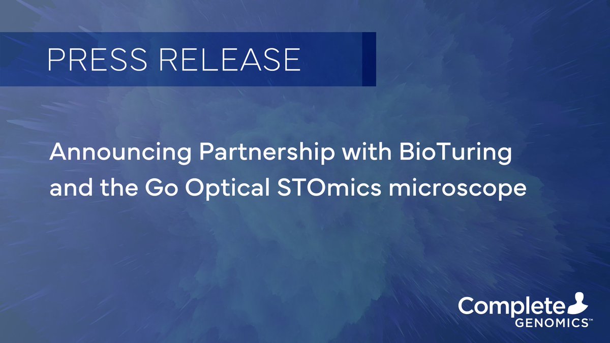 We're excited to announce our partnership with <a href="/bioturing/">BioTuring</a> and the Go Optical STOmics Microscope at the NextGen Omics &amp; Spatial Biology Conference this week.

completegenomics.com/bioturing-part…

#NGOUS2025 #NextGenOmics #SpatialBiology
