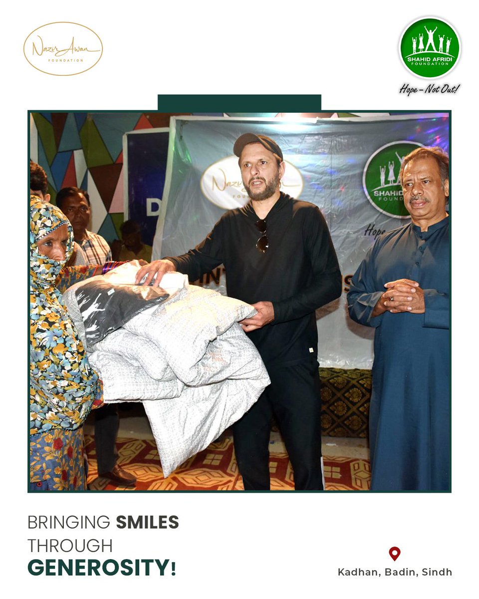 Shahid Afridi Foundation tweet media