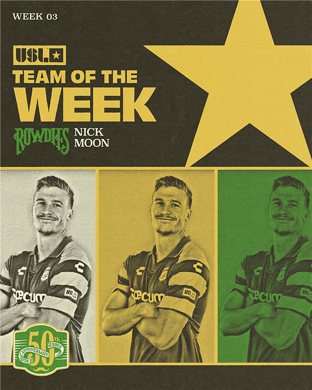 TampaBayRowdies's tweet image. Things we love to see 🤩 

Congratulations, @NickMoon17 on making the @USLChampionship Team of the Week!

📰 bit.ly/4hHKRyl