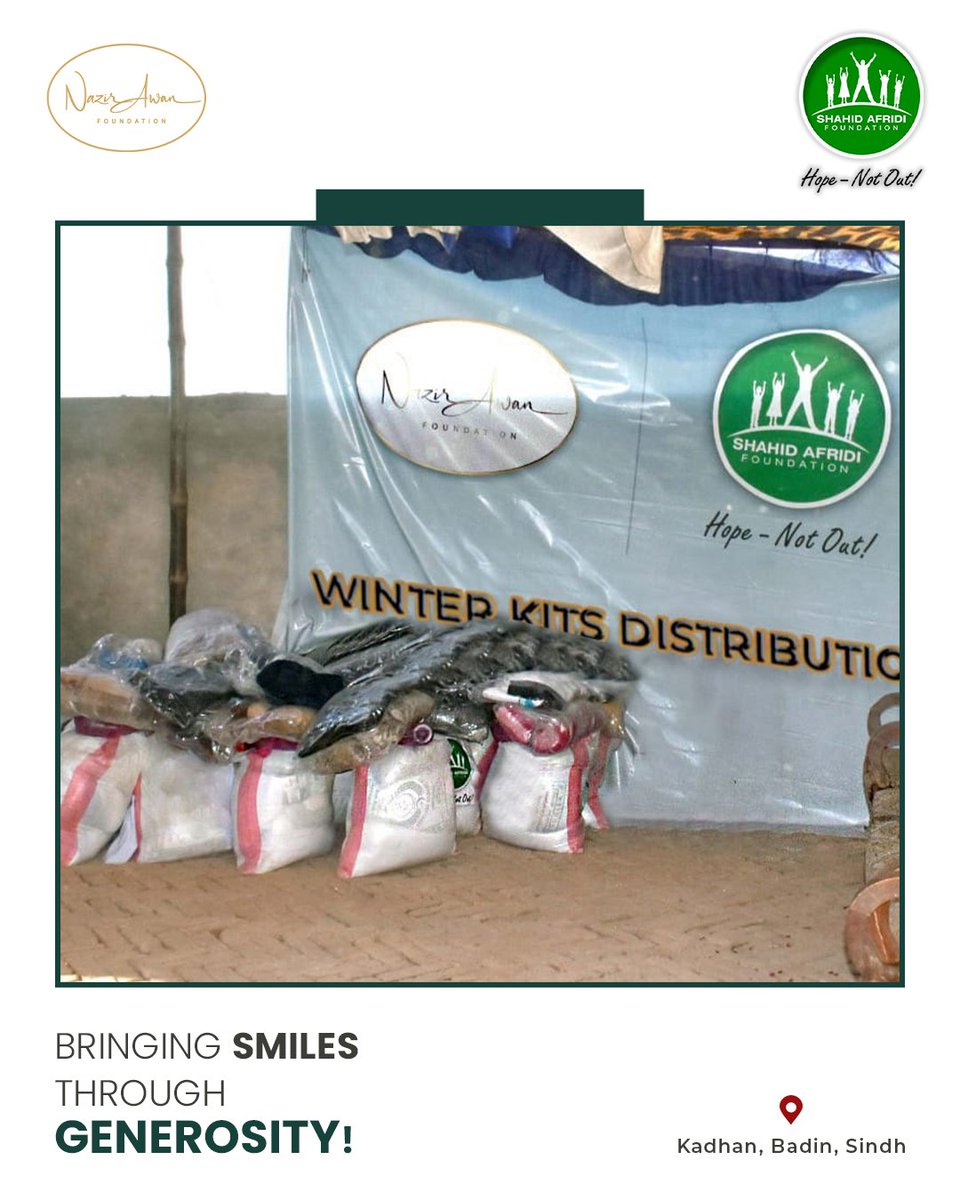 Shahid Afridi Foundation tweet media