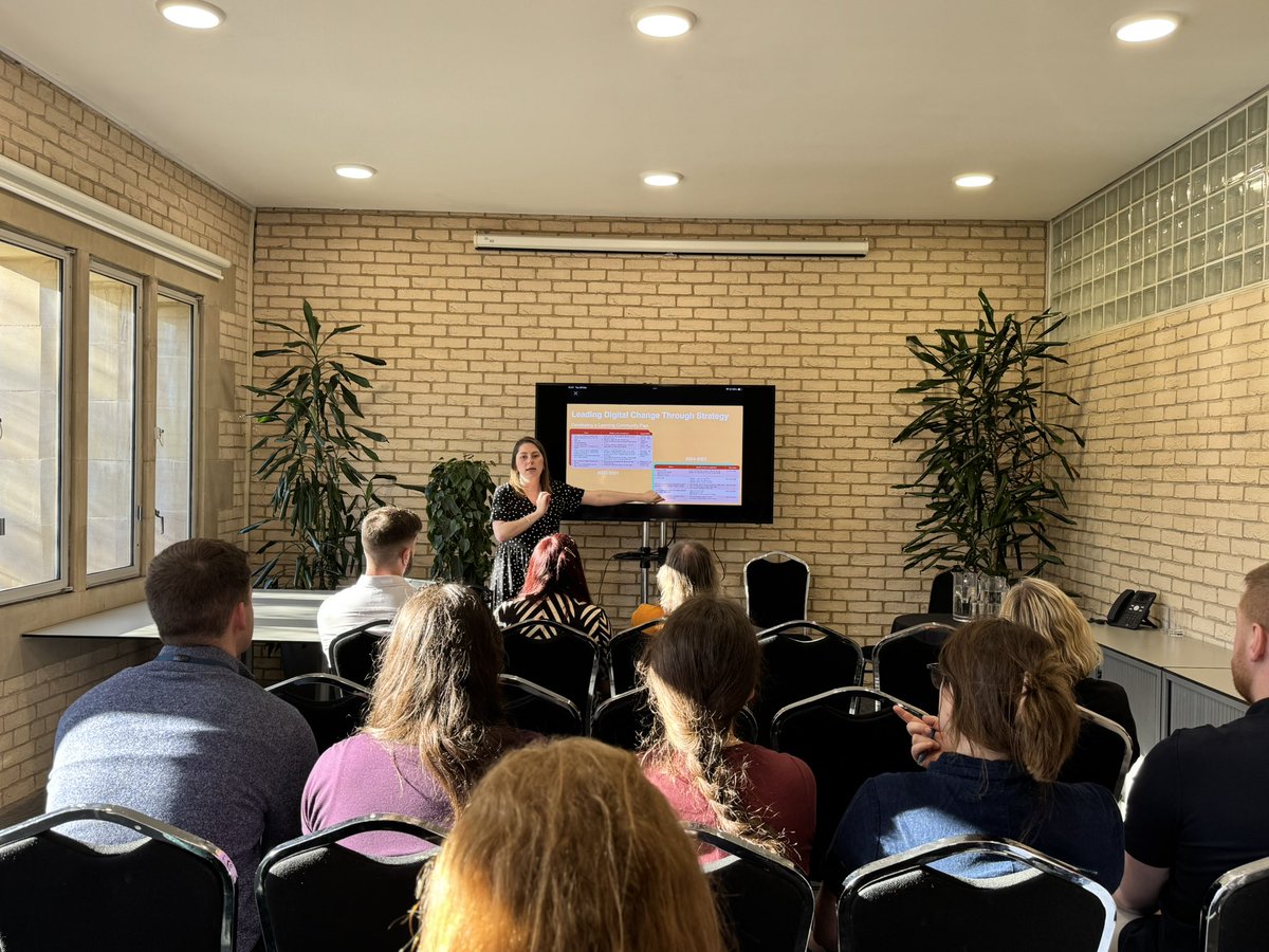 <a href="/MrsV_Jones/">Mrs Jones</a> repping the <a href="/GlasgowRTC/">GlasgowRTC</a> and <a href="/DL_for_All/">Digital Learning for ALL</a> explaining what creativity looks like across <a href="/GlasgowCC/">Glasgow City Council</a> at <a href="/XMALearning/">The XMA Learning Team</a> &amp; <a href="/AppleEDU/">Apple Education</a> event.