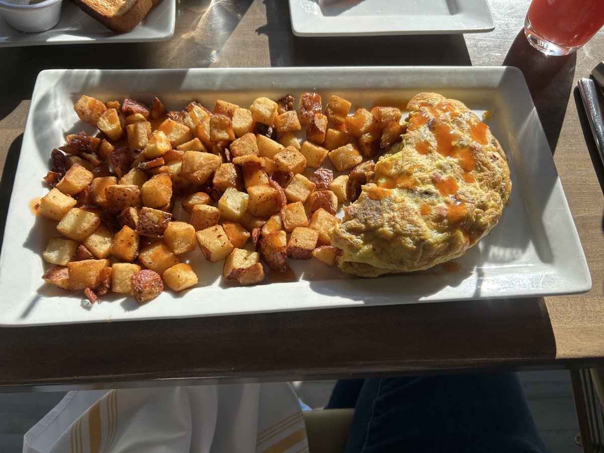 “Why yes, I’d love a side omelet with my order of breakfast potato’s! “