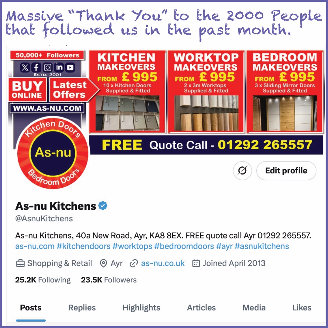 Massive Thank You to the 2000 people who have followed us in the past month. #THANKYOUSOMUCH #ThankYou #kindness #ThankU #peoplepower #asnu