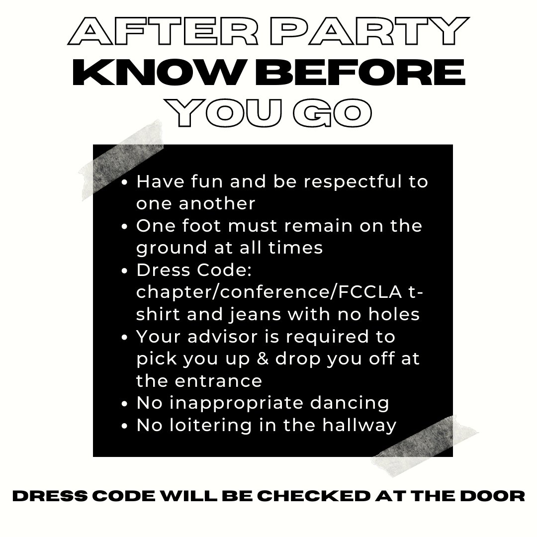 Are you ready for the State Leadership Conference After Party?