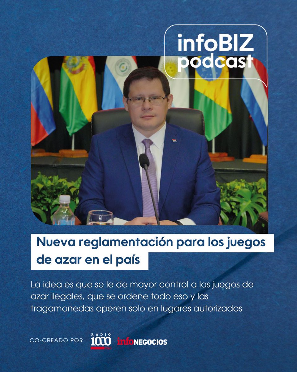 🎙️Escuchá el podcast de hoy🎧

🎰Cambian las reglas para los juegos de azar, 🤔¿Por qué? ¿Para qué?😉 Enterate más escuchando el episodio de hoy‼️📢

▶️ Dale Play y mantenete informado en open.spotify.com/episode/3Pqy0g…

¡Activá la campanilla!🔔 
#infobizpodcast #TuEspacioDeNegocios