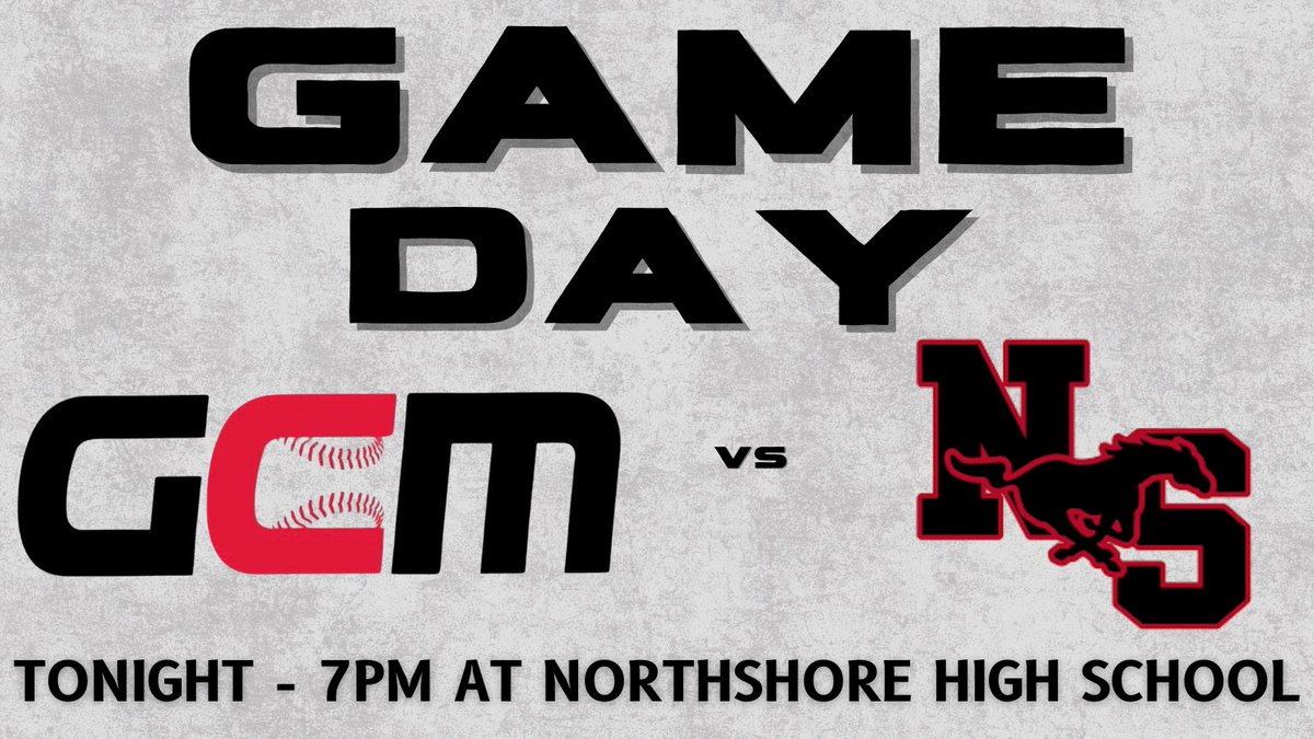 Tonight. Northshore HS Baseball Field. 7pm.