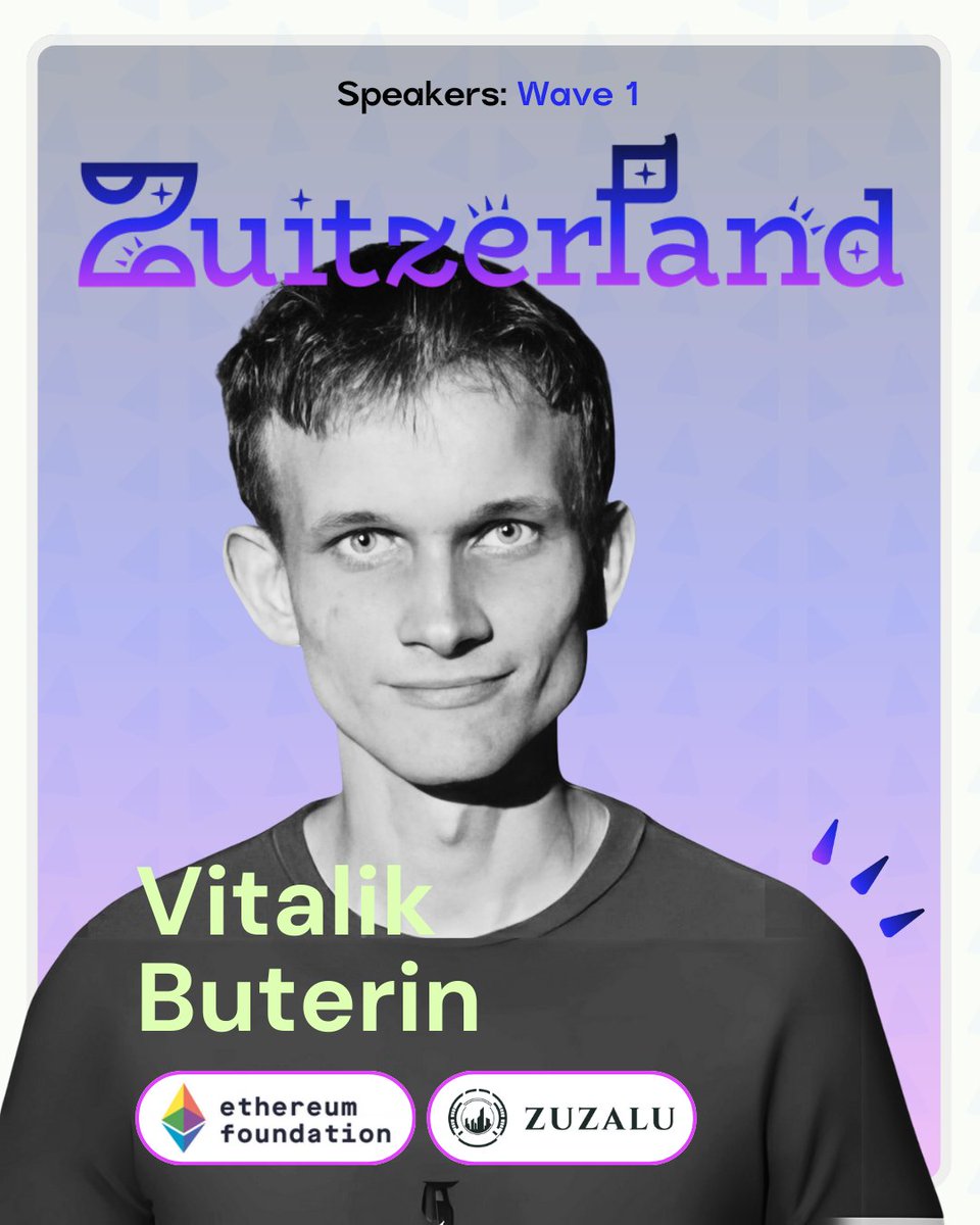 1/5 👽 Alien transmission: <a href="/VitalikButerin/">vitalik.eth</a> is confirmed for Zuitzerland 2025!

He’ll share insights from his d/acc essays on uniting bold tech acceleration with moral alignment—right here in the Swiss Alps. 📍⛰️🇨🇭
🧵👇