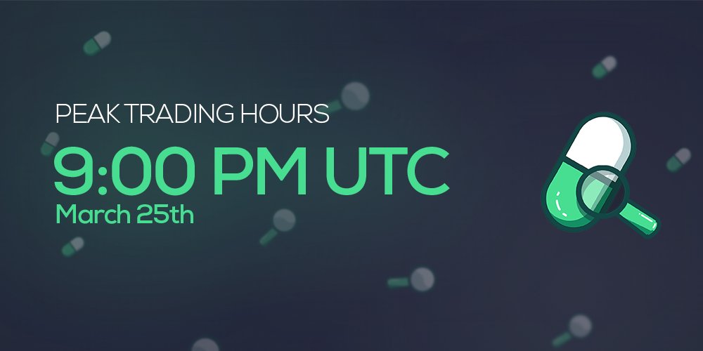 Can't wait! 👀

Volume is currently on line with yesterday or slightly lower. Peak activity is expected at 9:00 PM UTC—don't miss the opportunities!