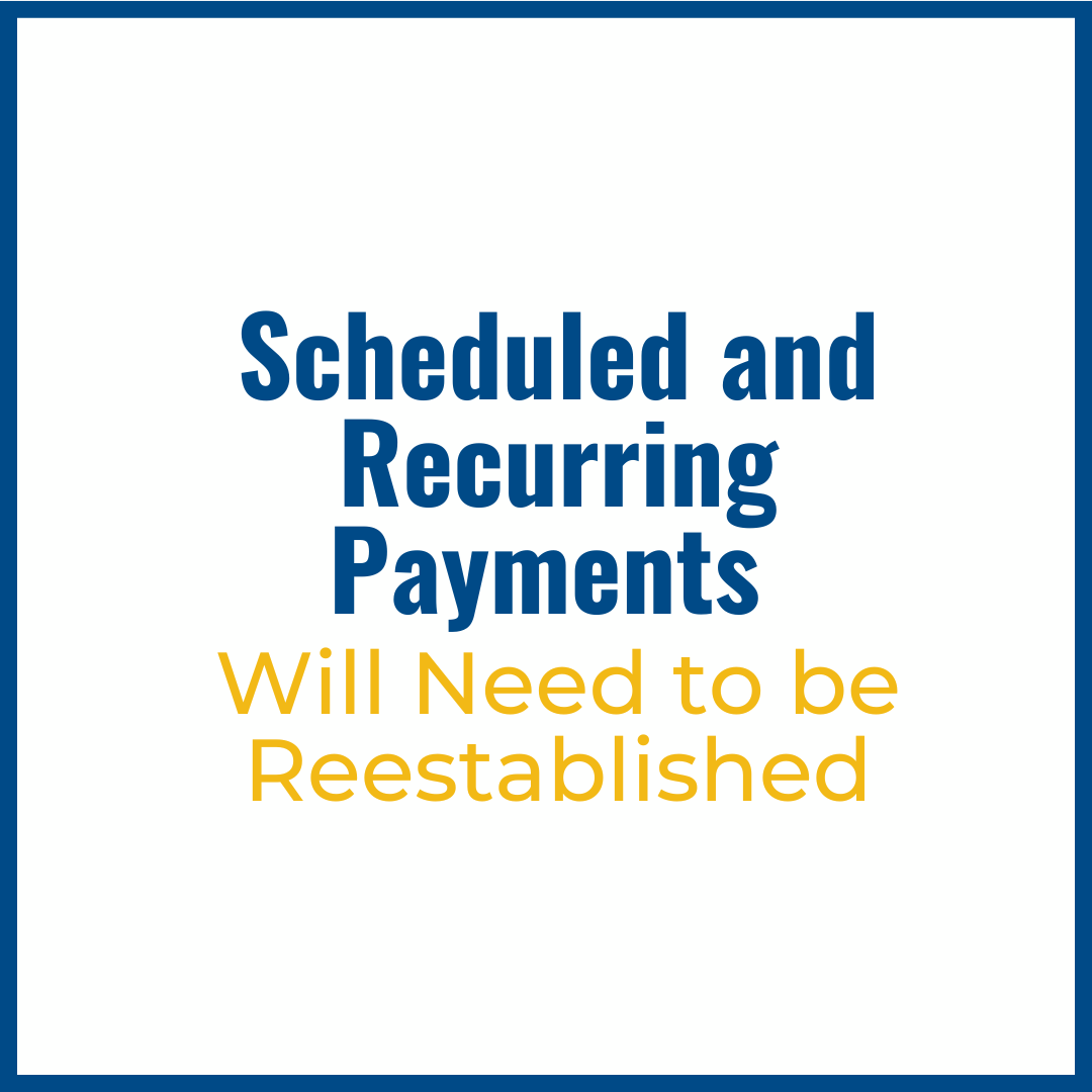 Scheduled &amp; Recurring Transactions will not convert over to the new CBC Online Banking System on May 2.

If you want to keep record of Scheduled &amp; Recurring Transaction history, you will need to download it from your online banking system before May 2. 

#OnlineBanking