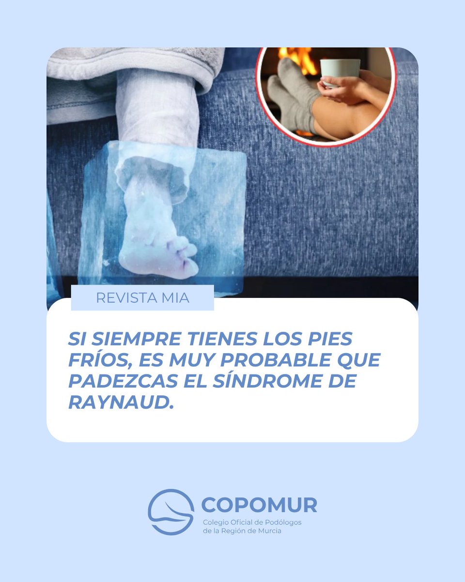 Si siempre tienes los pies fríos, es muy probable que padezcas el síndrome de Raynaud

Nos lo cuenta <a href="/MiaRevista/">Mia Revista</a>  

miarevista.es/bienestar/pies…

#noticias #saludelpie #SindromedeRaynaud #prevencion #podología #cuidadodelpie