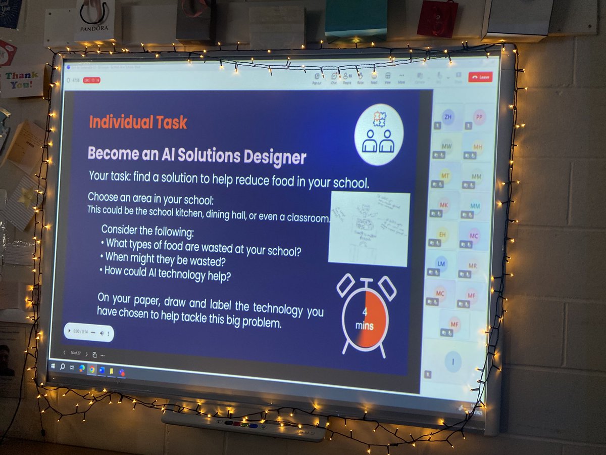 AllSaints_DL's tweet photo. Thank you @Tech_She_Can for today’s first lesson as part of #ScottishAIinSchoolsWeek 🤖.
Not only did we learn about the use of AI in industry but how it can help with sustainability and Climate Change 🌍.

#LearningforSustainability #ScotAI25 #TechSheCan #DigitalSkills https://t.co/XloGhKPLa2