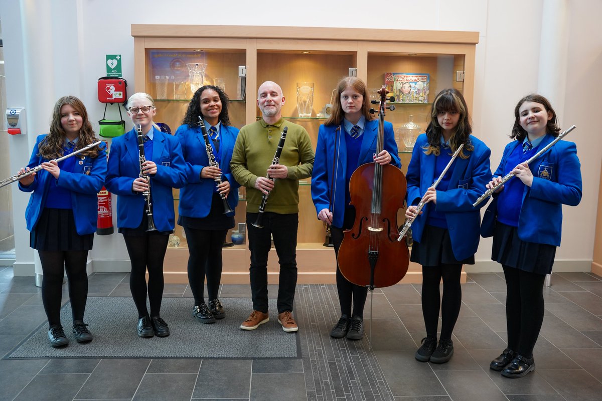 Congratulations to St Mary’s College pupils Gracie, Maggie, Ada, Caoimhe, Alisha, and Niamh who were successful in the recent Trinity College <a href="/TrinityC_L/">Trinity College London</a> Instrumental Grade Exams.

Included in photo is Mr Gary Moran, Woodwind Tutor. (Absent from photo: Mrs E McCann, Cello Tutor).