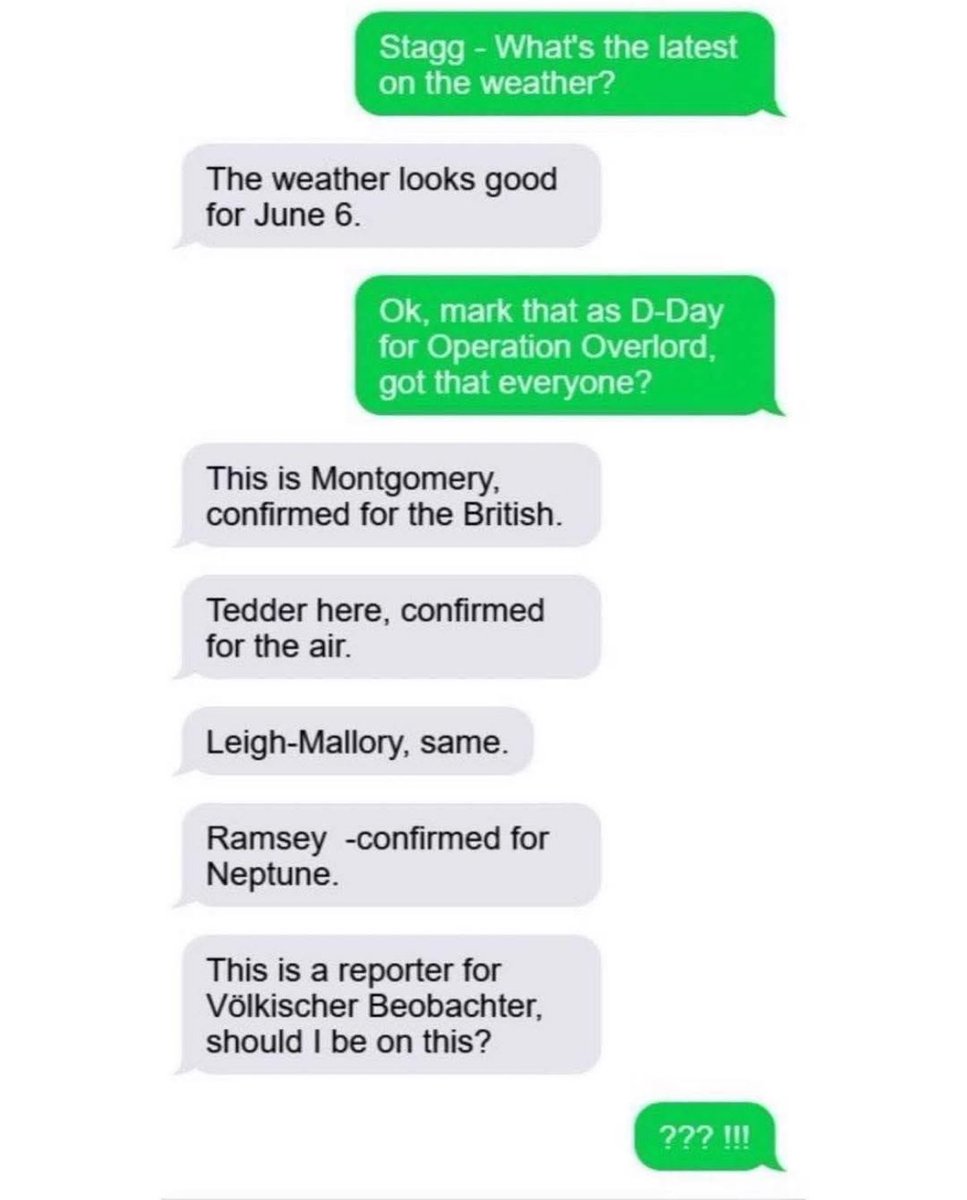 VeteranIrish's tweet image. D-Day Group Chat… 👍🏻😉😁😁😁😁