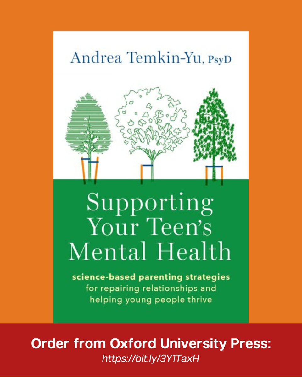 Weill Cornell Medicine Psychiatry (@wcmpsychiatry) on Twitter photo “Supporting Your Teen’s Mental Health” by <a href="/WeillCornell/">Weill Cornell Medicine</a>’s Dr. Andrea Temkin-Yu is the new workbook that all parents need to help their teens thrive. Get 30% off from <a href="/OUPAcademic/">Oxford Academic</a> with code AMPROMP8: bit.ly/3Y1TaxH “Supporting Your Teen’s Mental Health” by <a href="/WeillCornell/">Weill Cornell Medicine</a>’s Dr. Andrea Temkin-Yu is the new workbook that all parents need to help their teens thrive. Get 30% off from <a href="/OUPAcademic/">Oxford Academic</a> with code AMPROMP8: bit.ly/3Y1TaxH