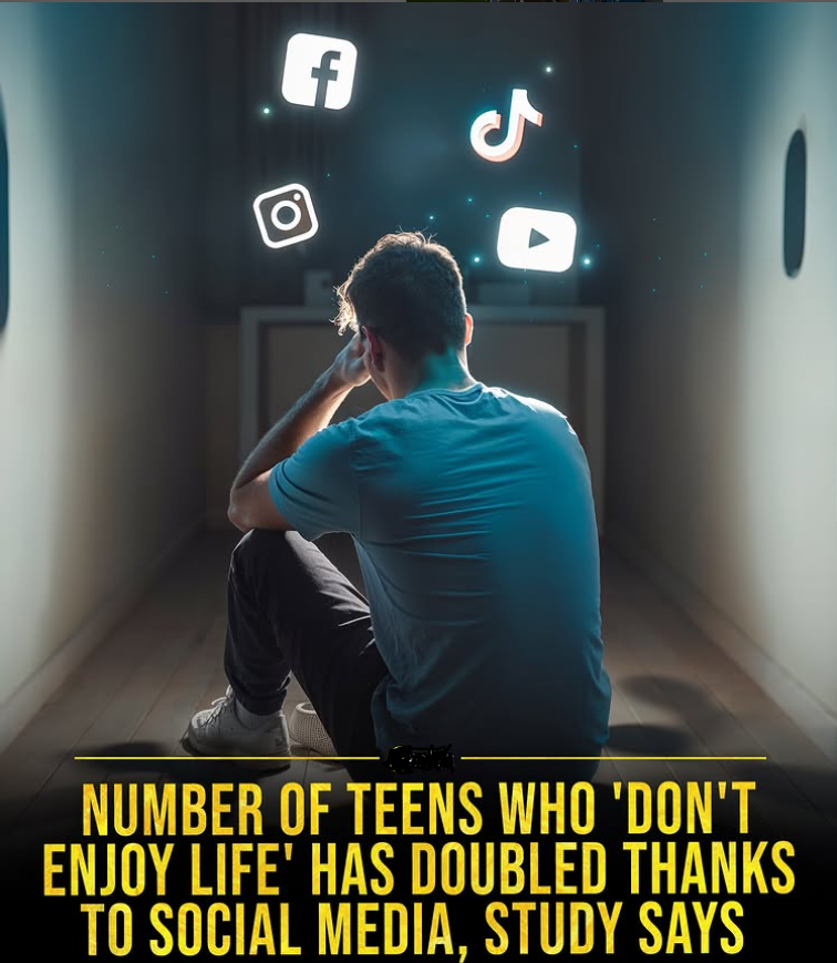 Sarmad_Rasheed1's tweet image. A University of Michigan study reveals that teens that “don’t enjoy life” have doubled since the rise of smartphones and social media. Increased screen time is linked to a decline in traditional social milestones. #Teens #MentalHealth #SocialMedia #Study #ScreenTime #Mental