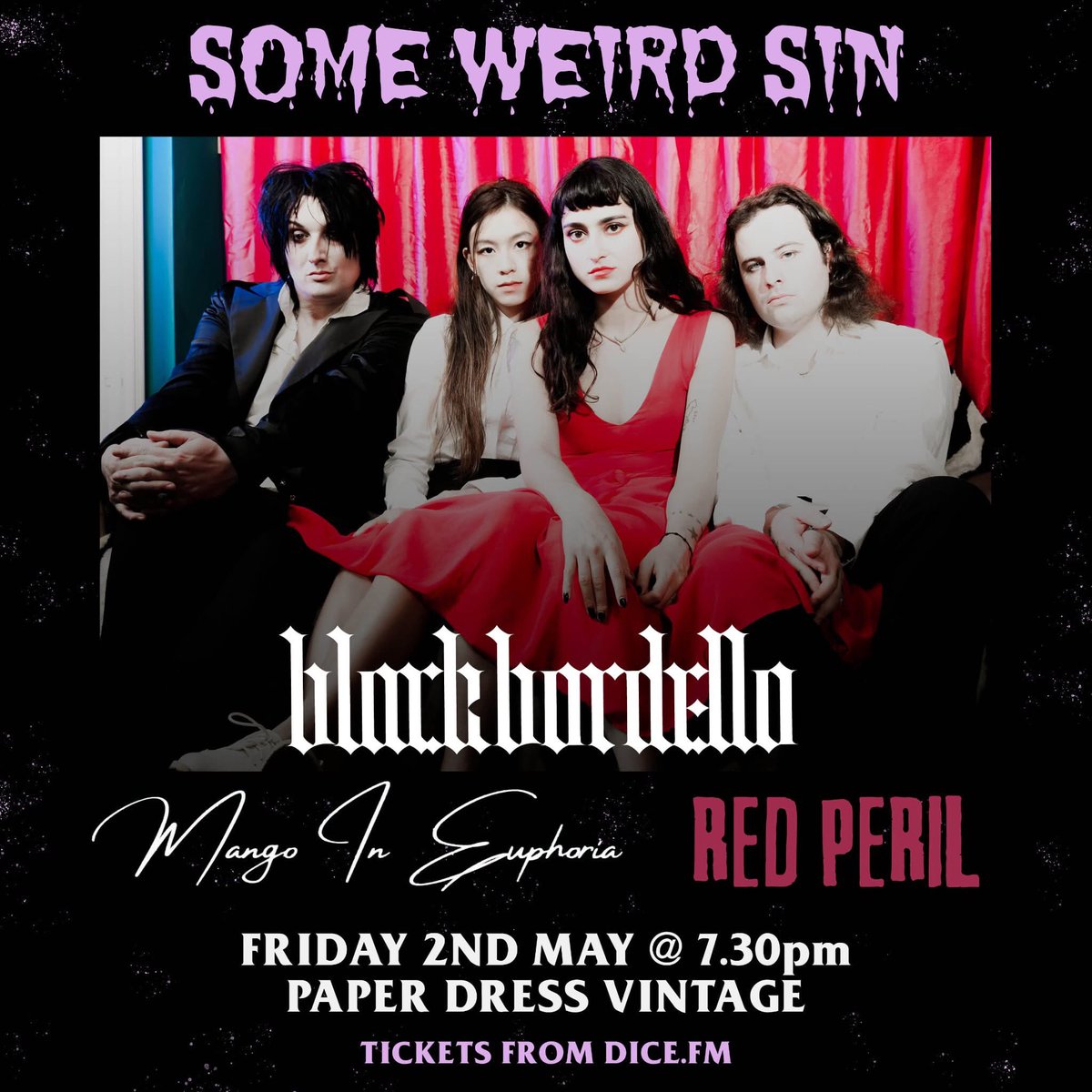 Upcoming shows!!! Details on IG &amp; FB. ⭐️✨🌈 mangoineuphoria.com