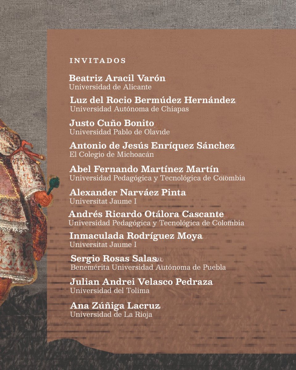 Los y las invitamos a participar en el panel virtual del dosier titulado “¡Viva el rey!: la fiesta y el ejercicio del poder en la Hispanoamérica colonial”.
🌐 Transmisión por las redes sociales del ICANH