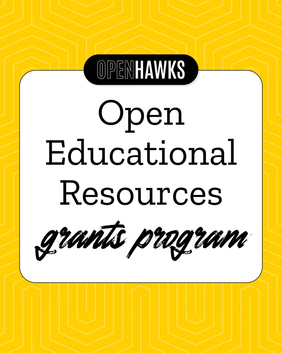 We are one month out from the deadline to apply for an OpenHawks grant. In the last several years, OpenHawks has funded more than 70 projects across a broad range of disciplines and saved UI students more $1.8 million.

Visit &gt;&gt;&gt; lib.uiowa.edu/openhawks