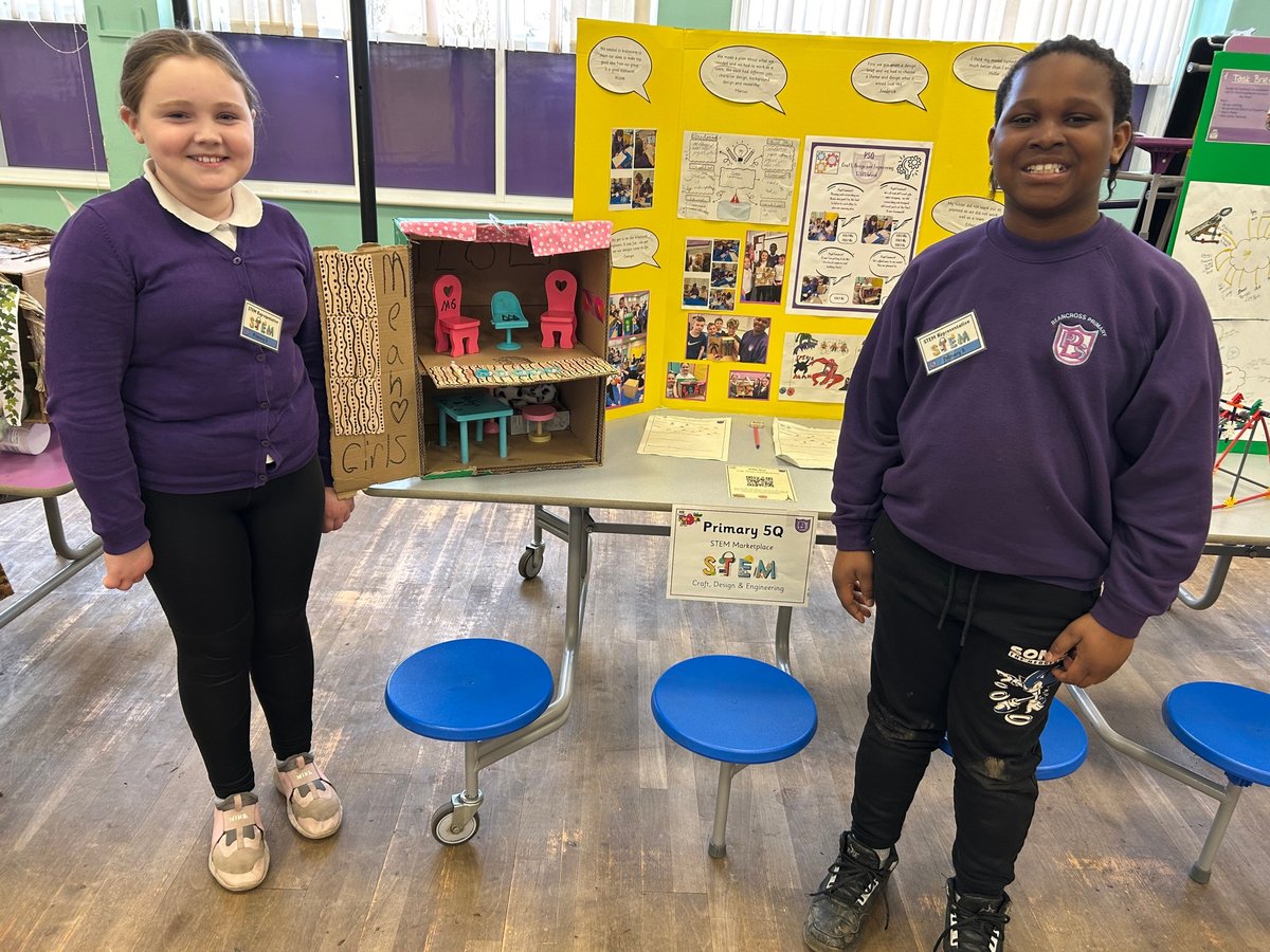 Well done to these 2 superstars for representing P5Q at the STEM showcase yesterday 👏 #bpsstem