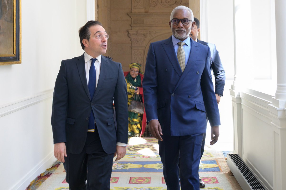 Hon. Yusuf Maitama Tuggar (@yusuftuggar) on Twitter photo Today in Madrid, I met with my counterpart <a href="/jmalbares/">José Manuel Albares</a>, Minister of Foreign Affairs, European Union and Cooperation of Spain. We signed an MoU on political consultations, strengthening bilateral ties under the Spain-Africa Strategy 2025-2028.
Our bilateral meeting focused on Today in Madrid, I met with my counterpart <a href="/jmalbares/">José Manuel Albares</a>, Minister of Foreign Affairs, European Union and Cooperation of Spain. We signed an MoU on political consultations, strengthening bilateral ties under the Spain-Africa Strategy 2025-2028.
Our bilateral meeting focused on