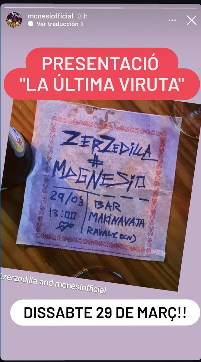 montfloritgrup's tweet photo. Això és un cartell pur. 
Sarda style expedició al Makinavaja (BCN) @zerzedilla https://t.co/e6VnD4CXRw