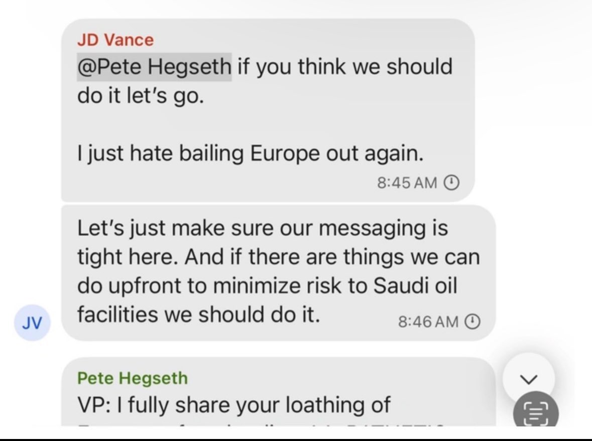I’m wondering <a href="/JDVance/">JD Vance</a> and <a href="/PeteHegseth/">Pete Hegseth</a>

After reading your messages from Signal.

Did you call it “Freeloading” when 636 British soldiers died for America’s freedoms after 9/11.

Did we call it “Bailing you out” when these 636 Men and Women never returned home to their families?